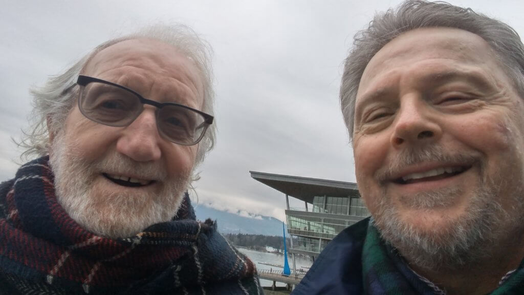 with Philip McShane, Vancouver, Canada, January 2017